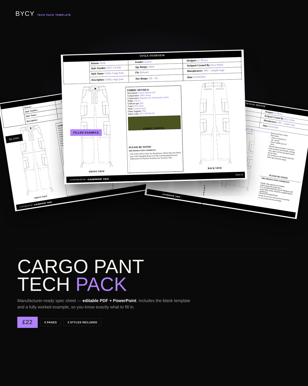 Cargo Pant Tech Pack