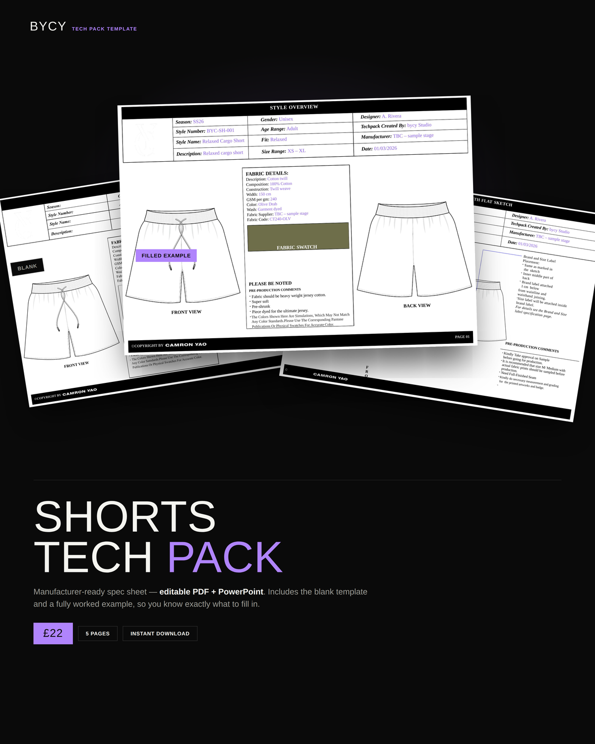 Shorts Tech Pack