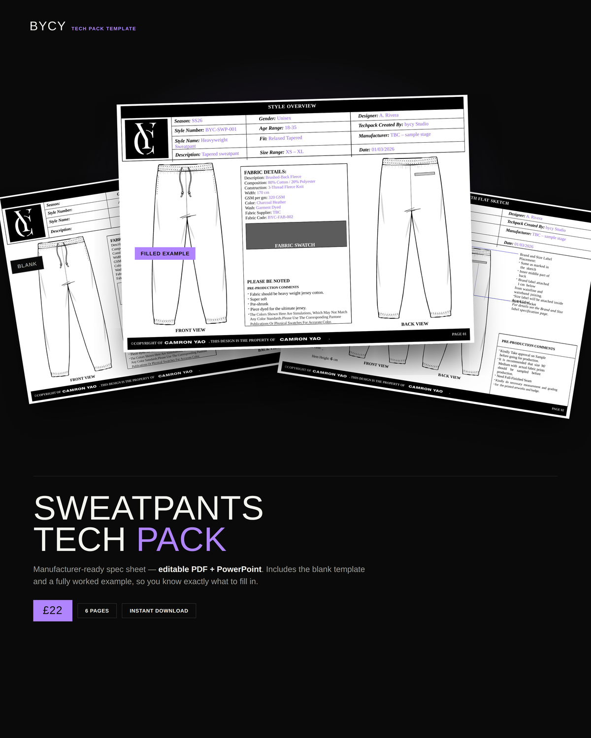 Sweatpants Tech Pack