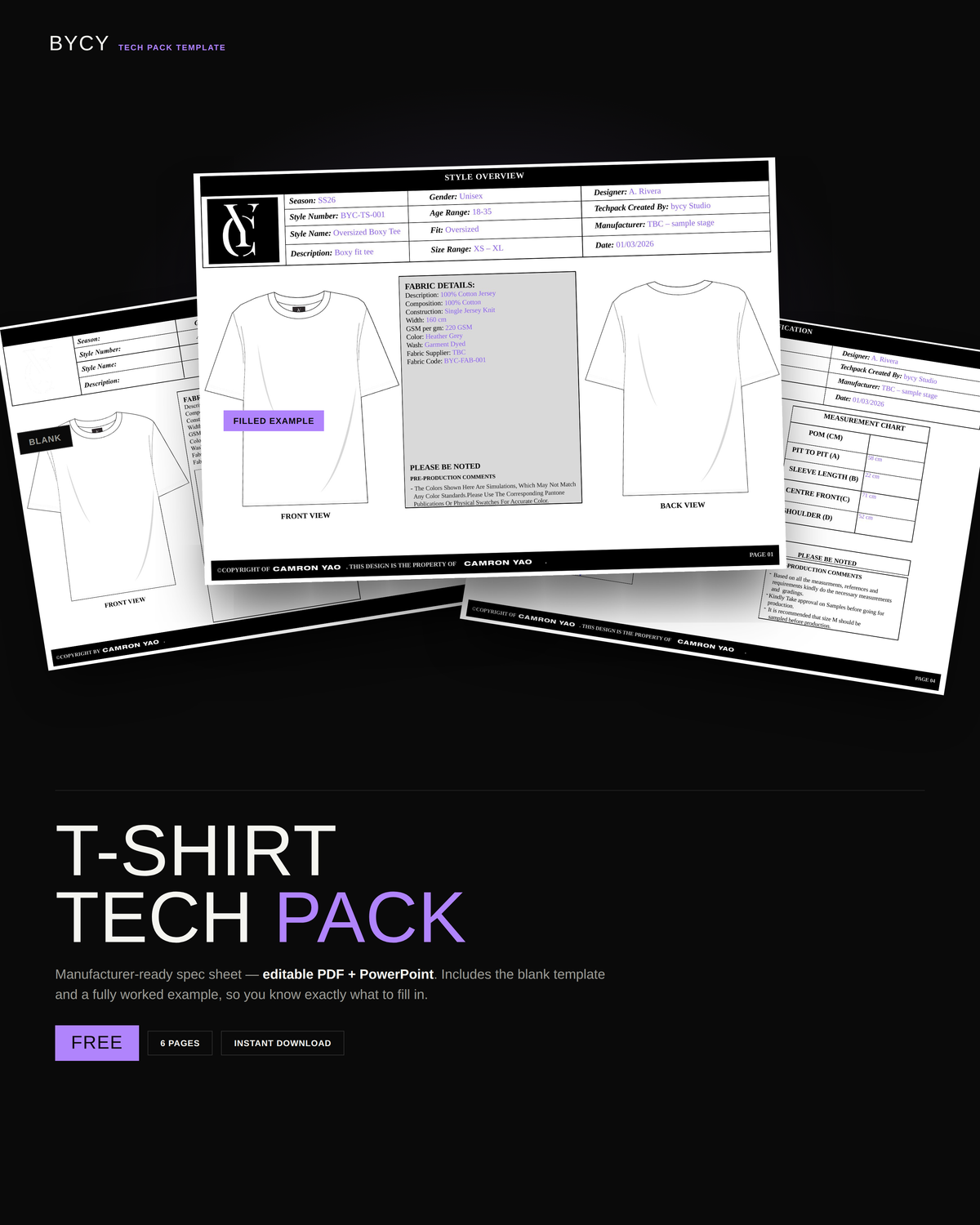T Shirt Tech Pack